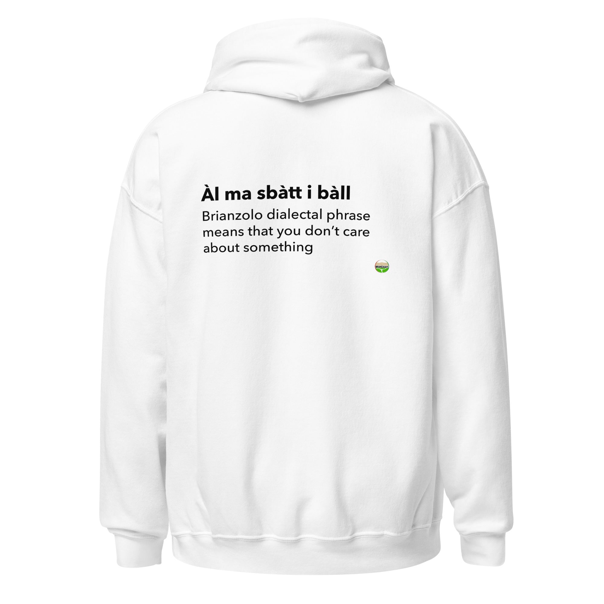 FELPA CAPPUCCIO AL MÀ SBÀTT I BÀLL