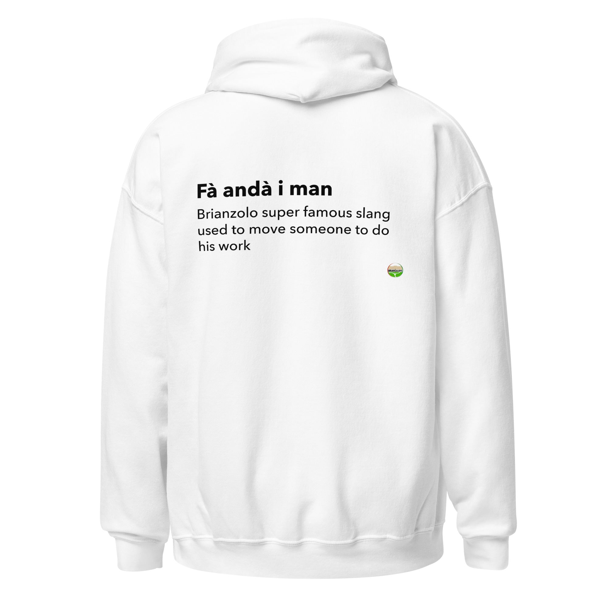 FELPA CAPPUCCIO FÀ ANDÀ I MÀN