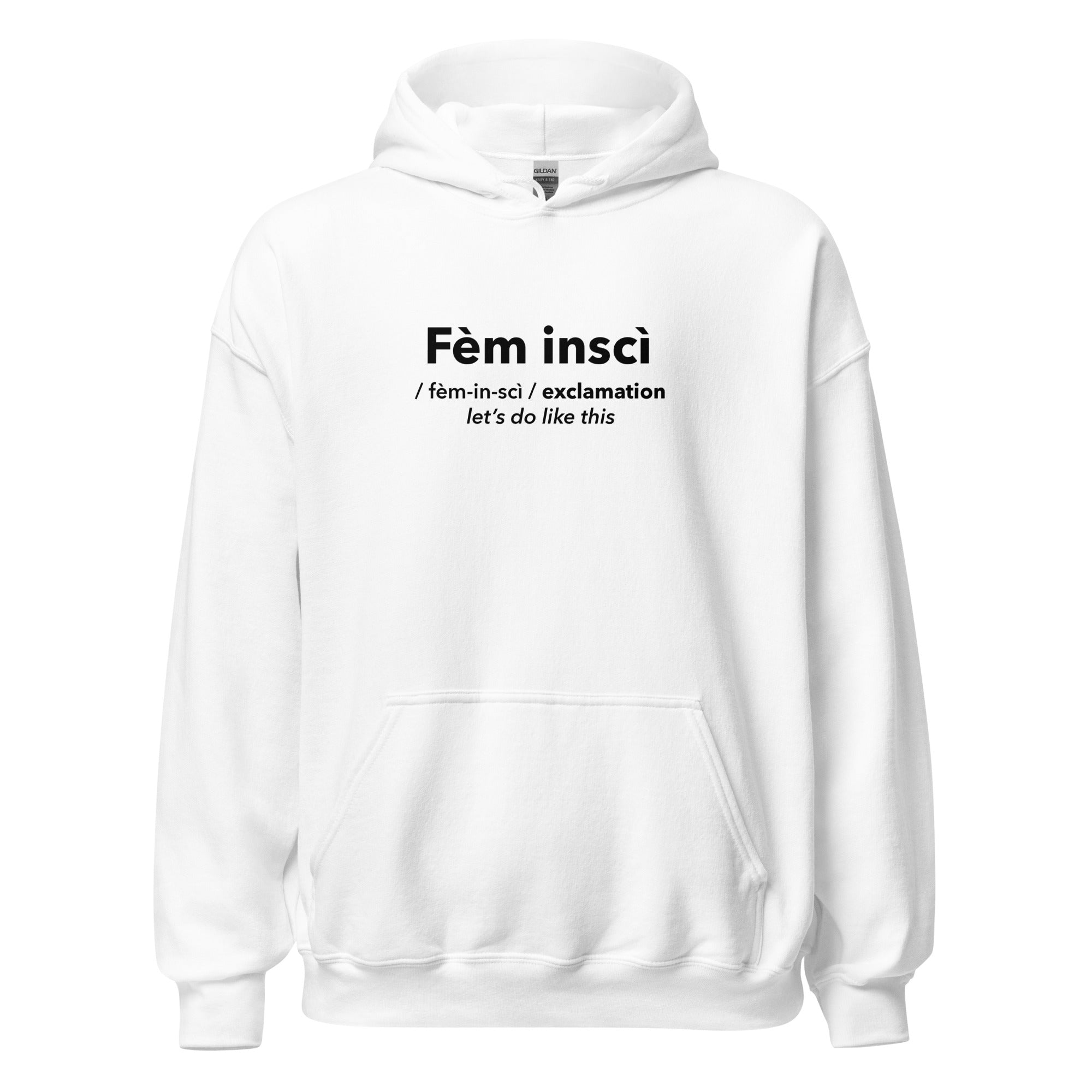 FELPA CAPPUCCIO FÈM INSCÌ