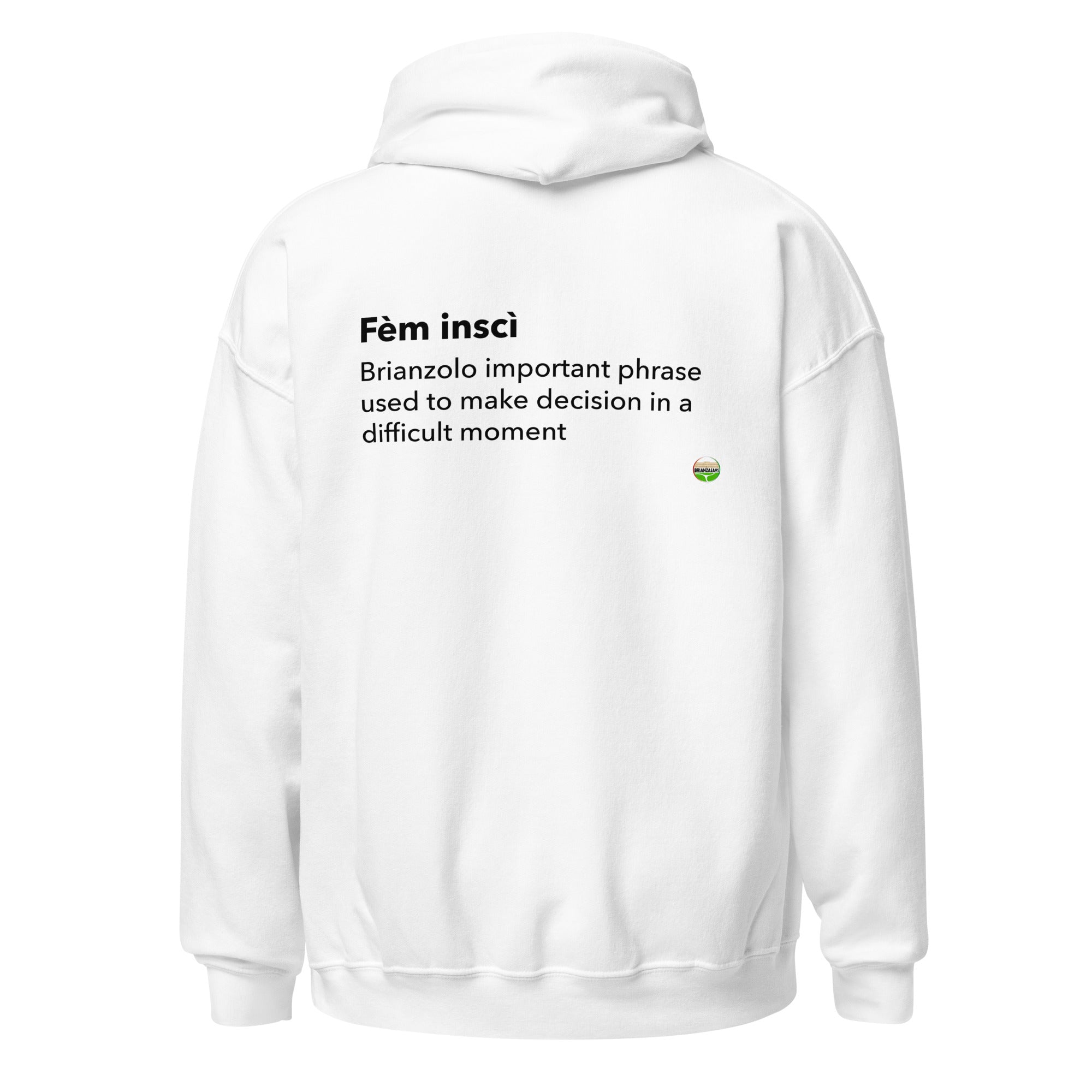 FELPA CAPPUCCIO FÈM INSCÌ