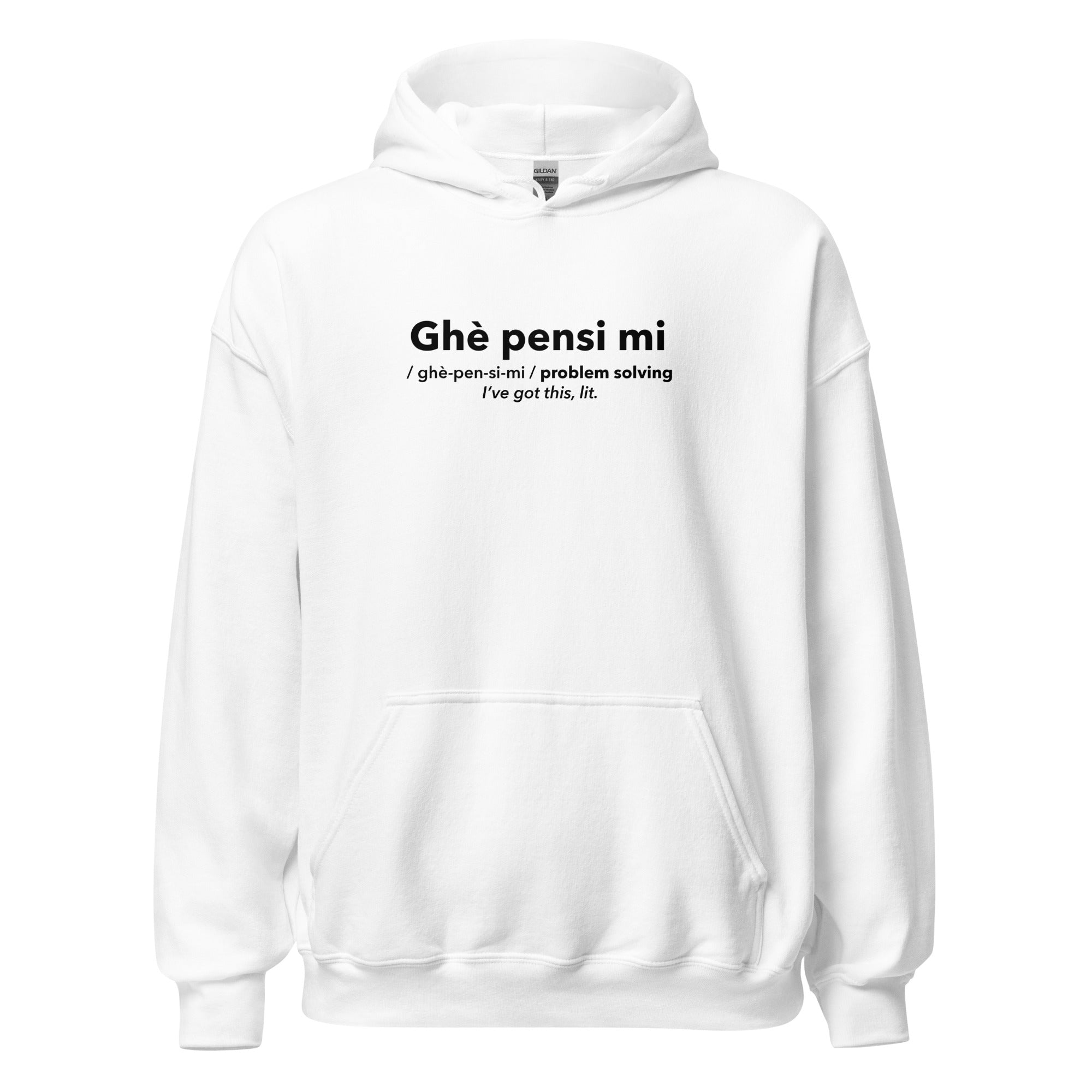 FELPA CAPPUCCIO GHE PENSI MI
