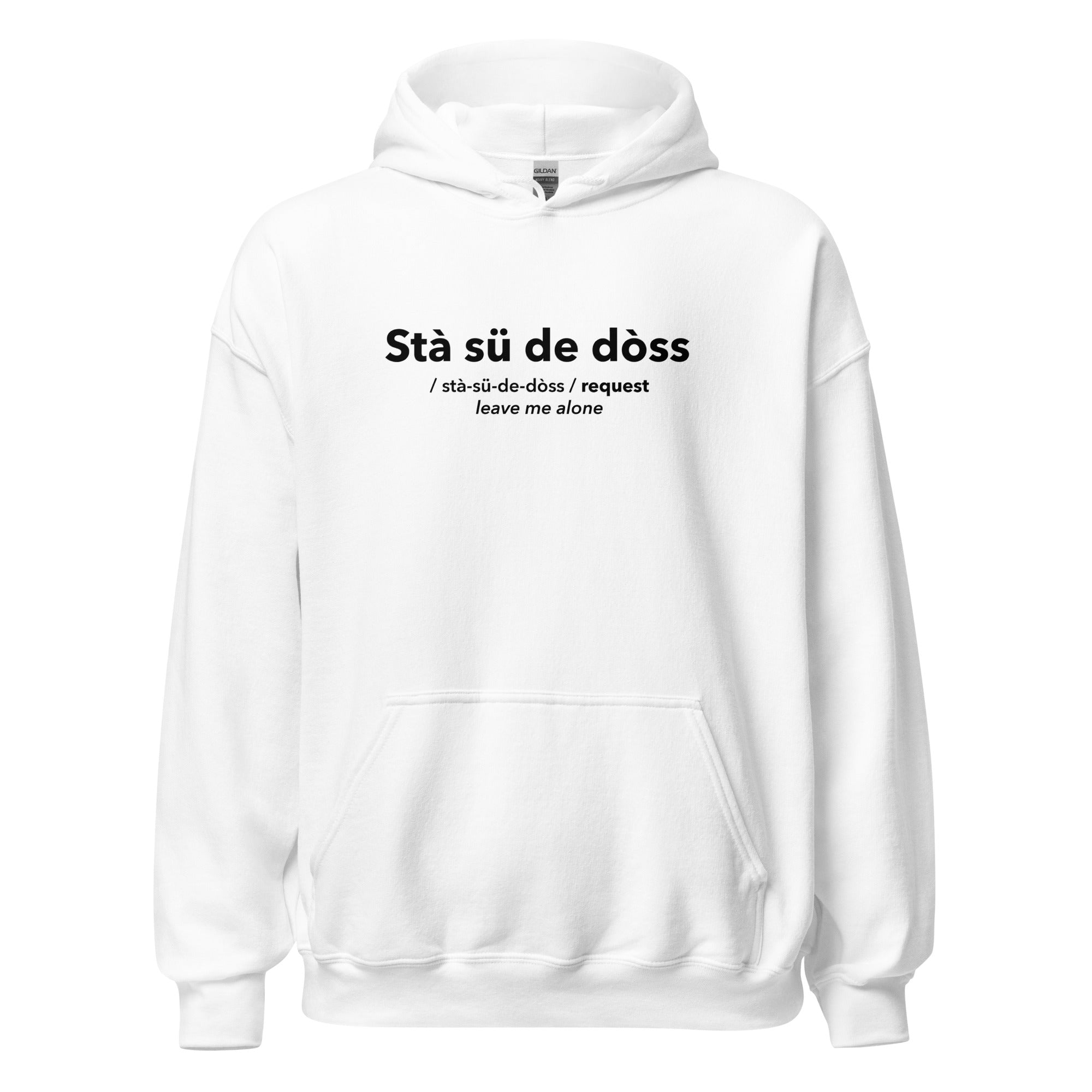FELPA CAPPUCCIO STA SÜ DE DÓSS