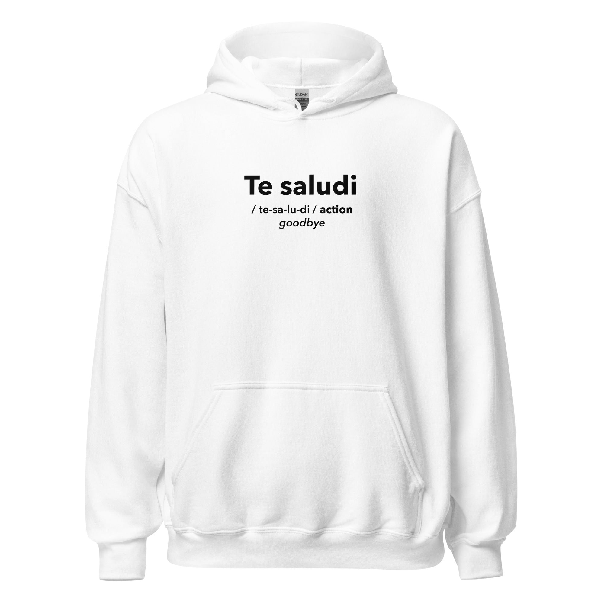 FELPA CAPPUCCIO TE SALUDI