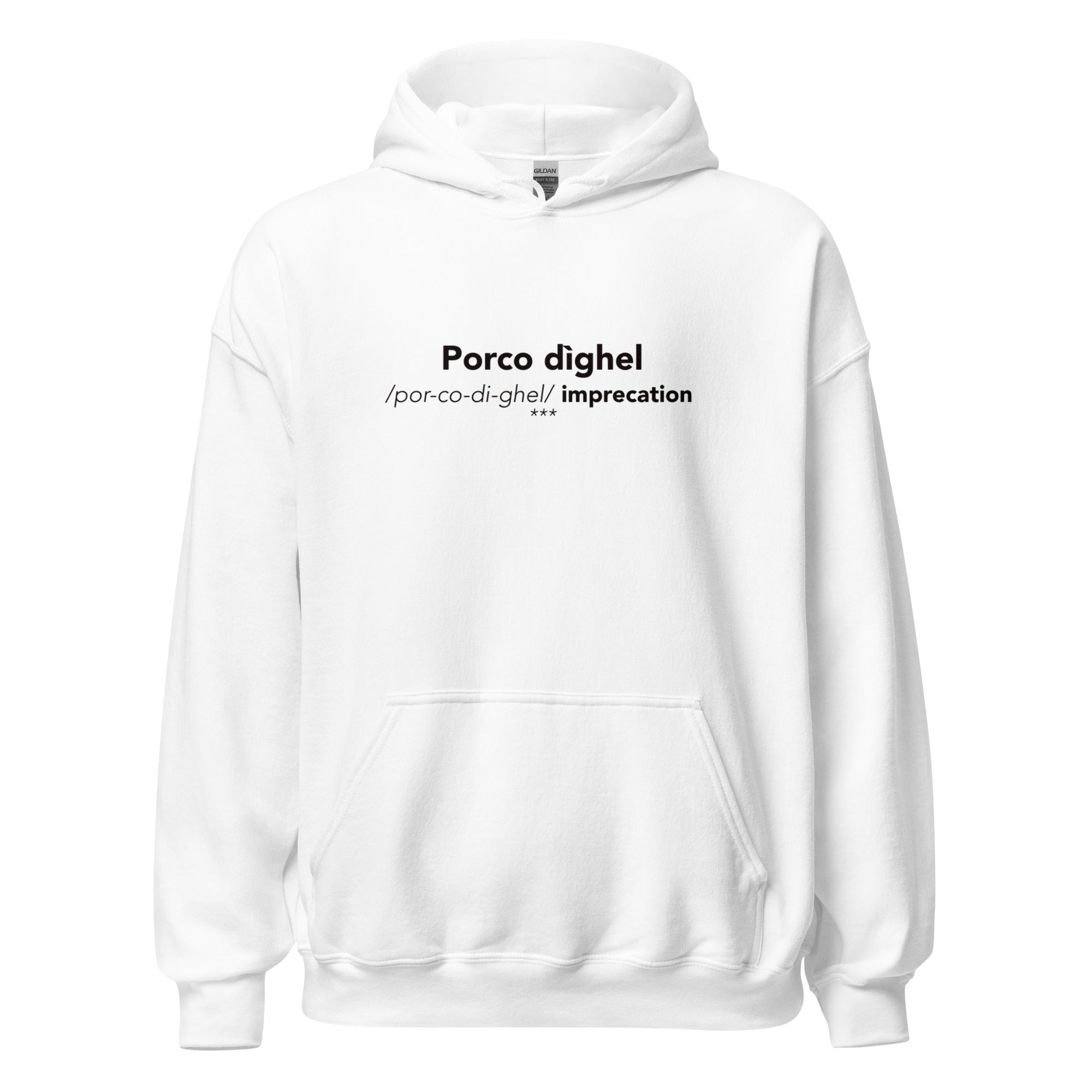 FELPA CAPPUCCIO PORCO DIGHEL