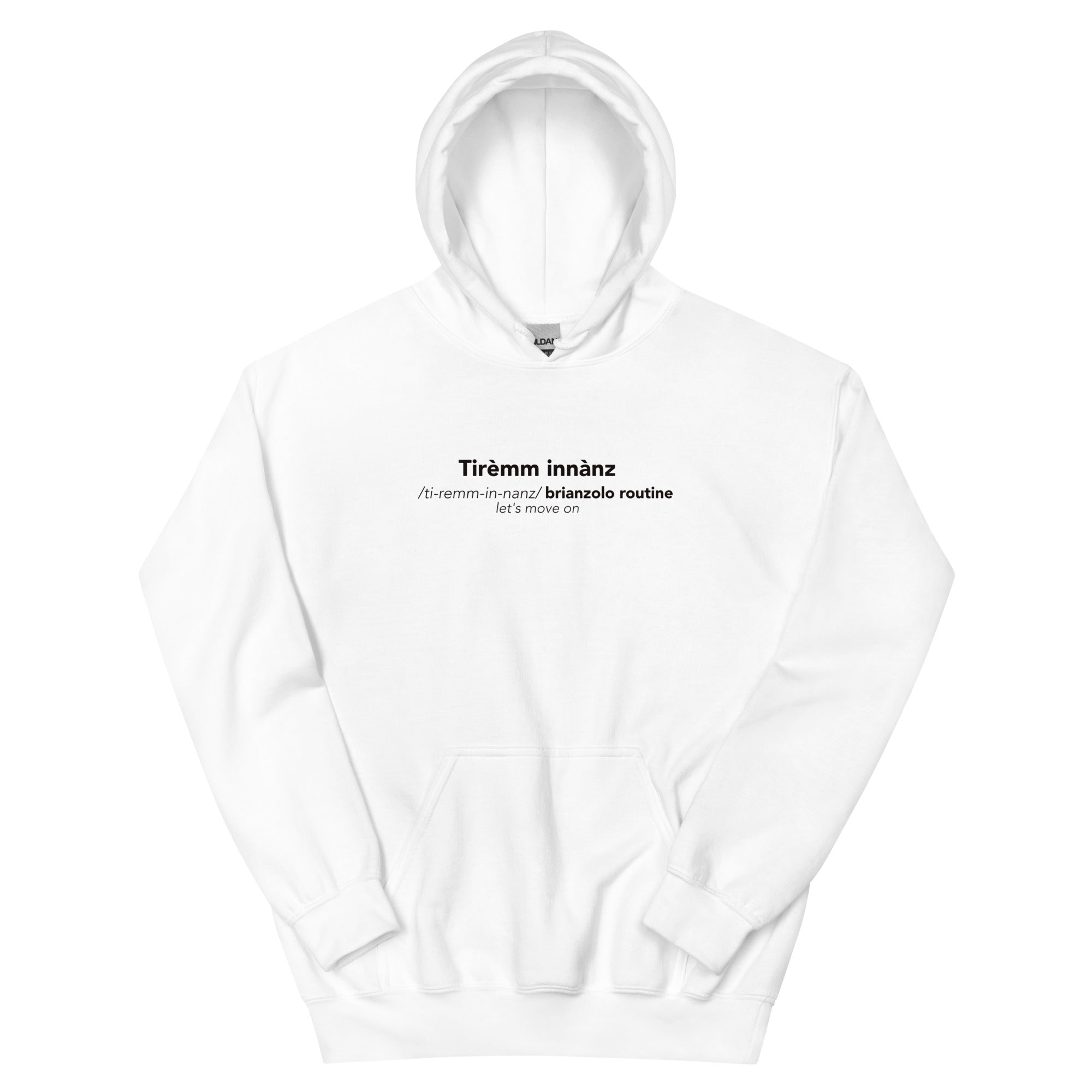 FELPA CAPPUCCIO TIRÈMM INNÀNZ