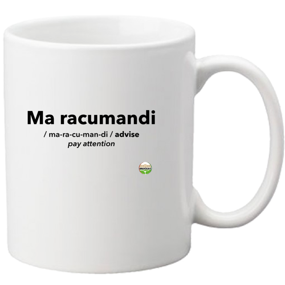 TAZZA MA RACUMANDI