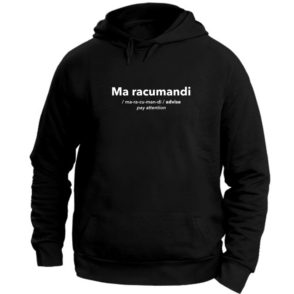 FELPA CAPPUCCIO MA RACUMANDI