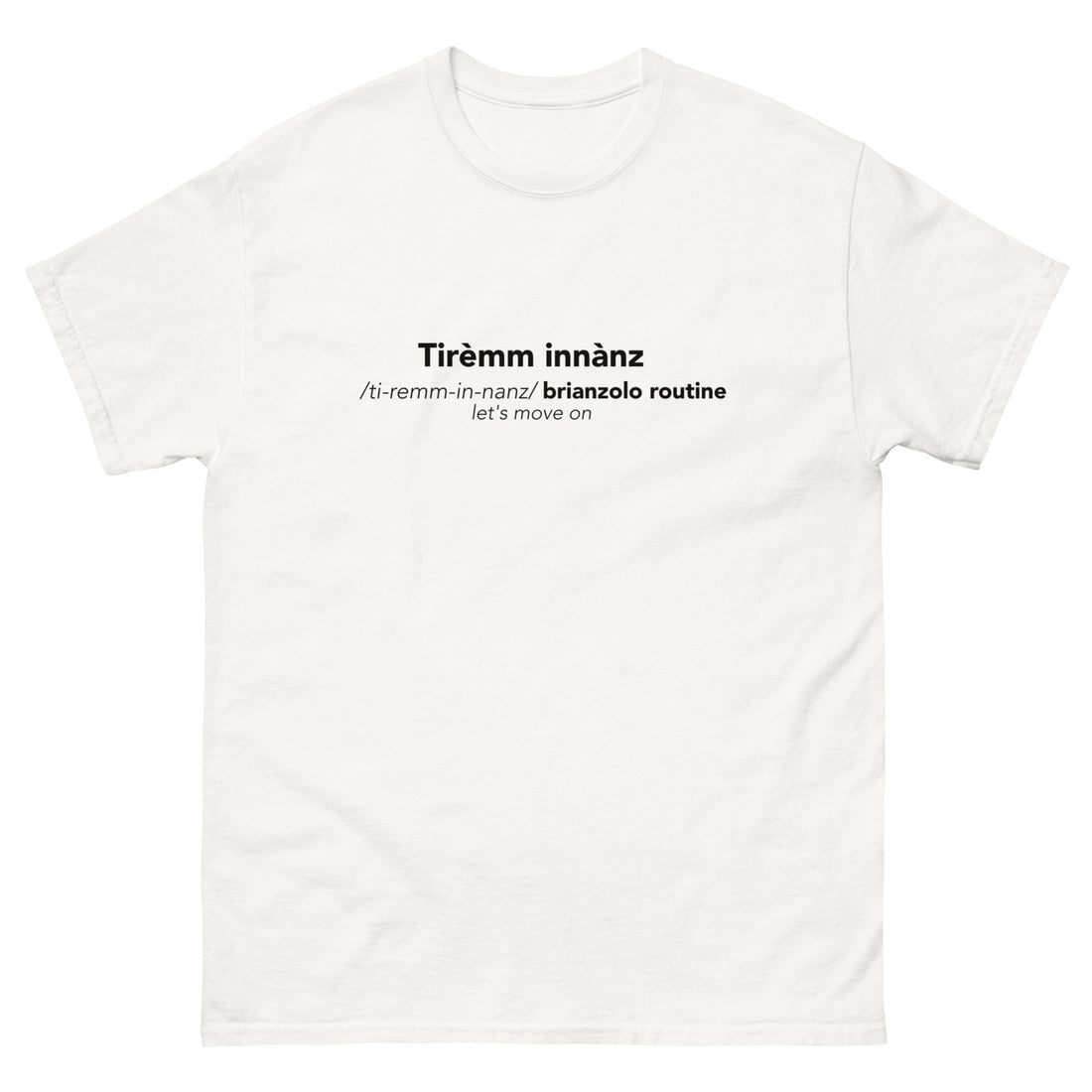 T-SHIRT TIRÈMM INNÀNZ