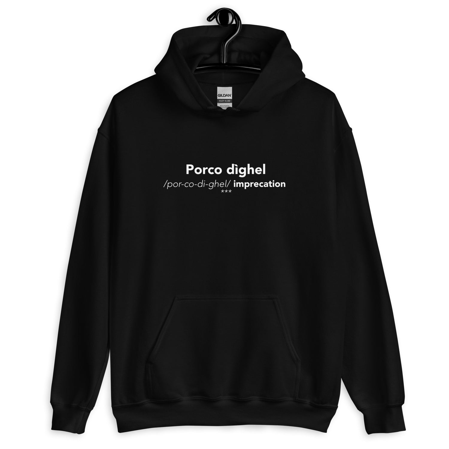 FELPA CAPPUCCIO PORCO DIGHEL