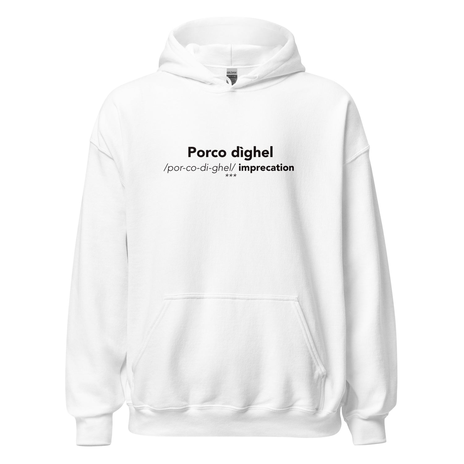 FELPA CAPPUCCIO PORCO DIGHEL